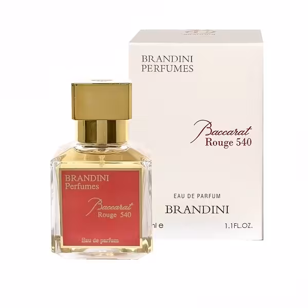 عطر ادکلن جیبی زنانه برندینی باکارات رژ سفید BRANDINI BACCARAT ROUGE 540 33 ML