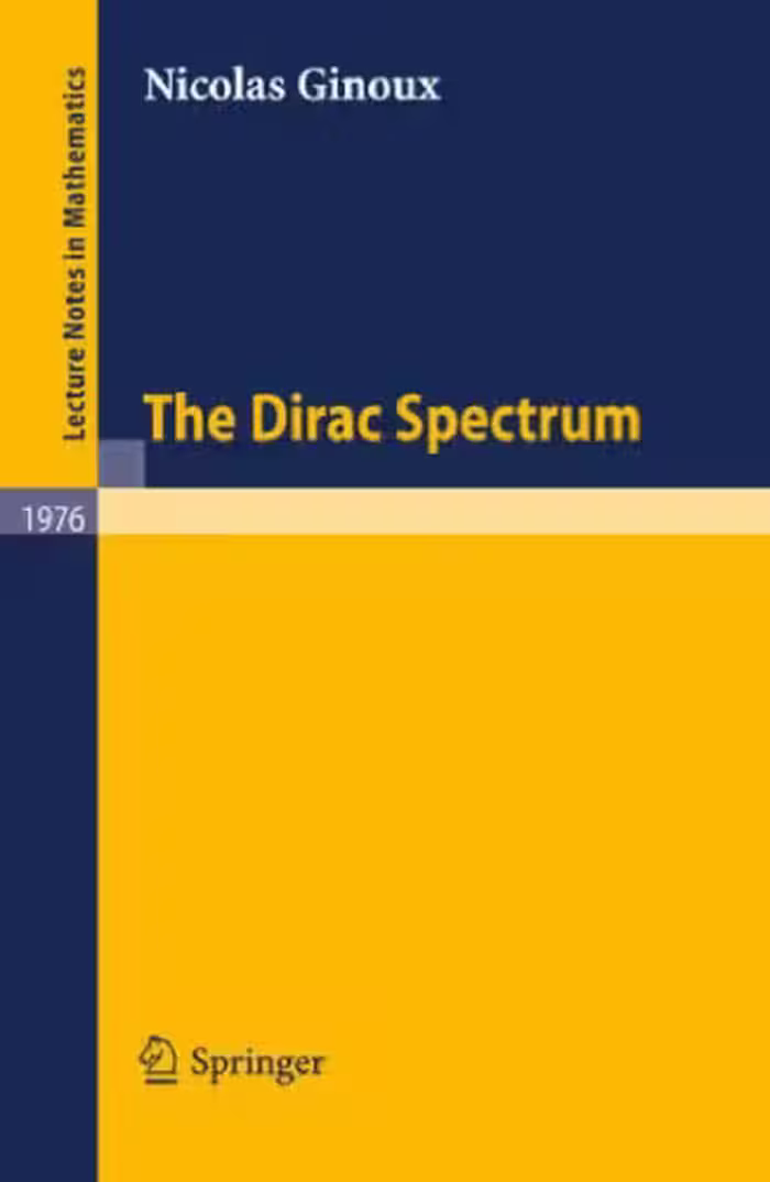 خرید و دانلود نسخه کامل کتاب The Dirac spectrum
