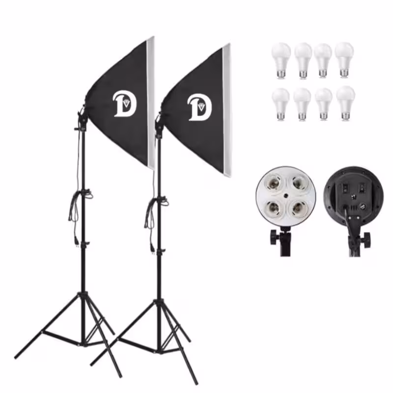 کیت 2 شاخه نور 4 لامپ   به همراه لامپ DIAMOND