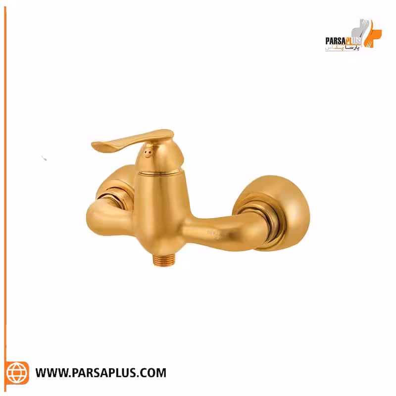 شیر توالت دوان رامه طلایی مات