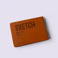 دفتر طراحی آ5 SKETCH قهوه‌ای پیل (PILL)