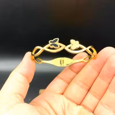 دستبند النگویی استیل 003