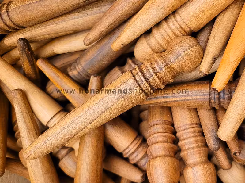آرمیتاژ چوبی پرداخت لبه چرم (صیقلی و روکش شده)