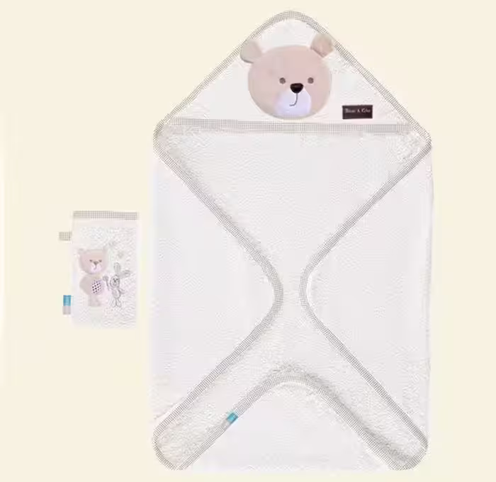سرویس حوله دو تکه رزبرن 2810098 bear kite rose born