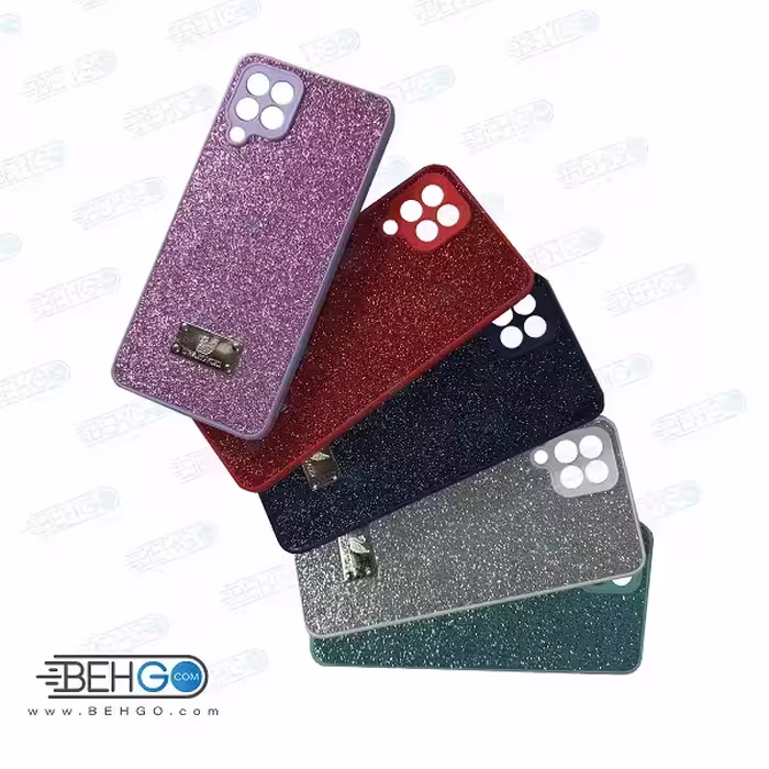 قاب گوشی A22 4G و M32 کاور اکلیلی سواروسکی با محافظ لنز دوربین سامسونگ A22 4g