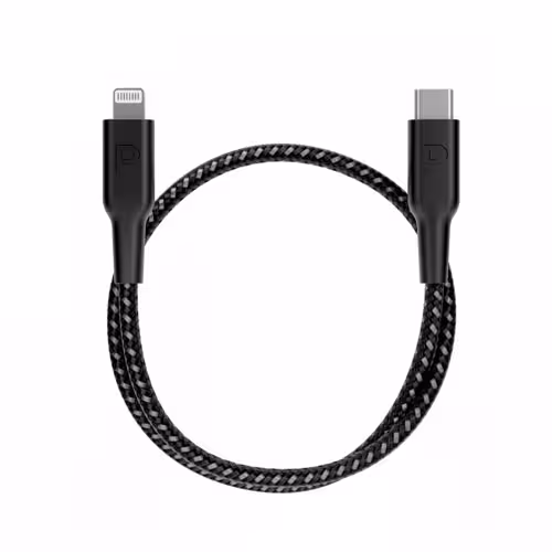 کابل شارژ تایپ سی به لایتنینگ 30 سانتی متر پاورولوژی مدل Powerology Pcab006bk