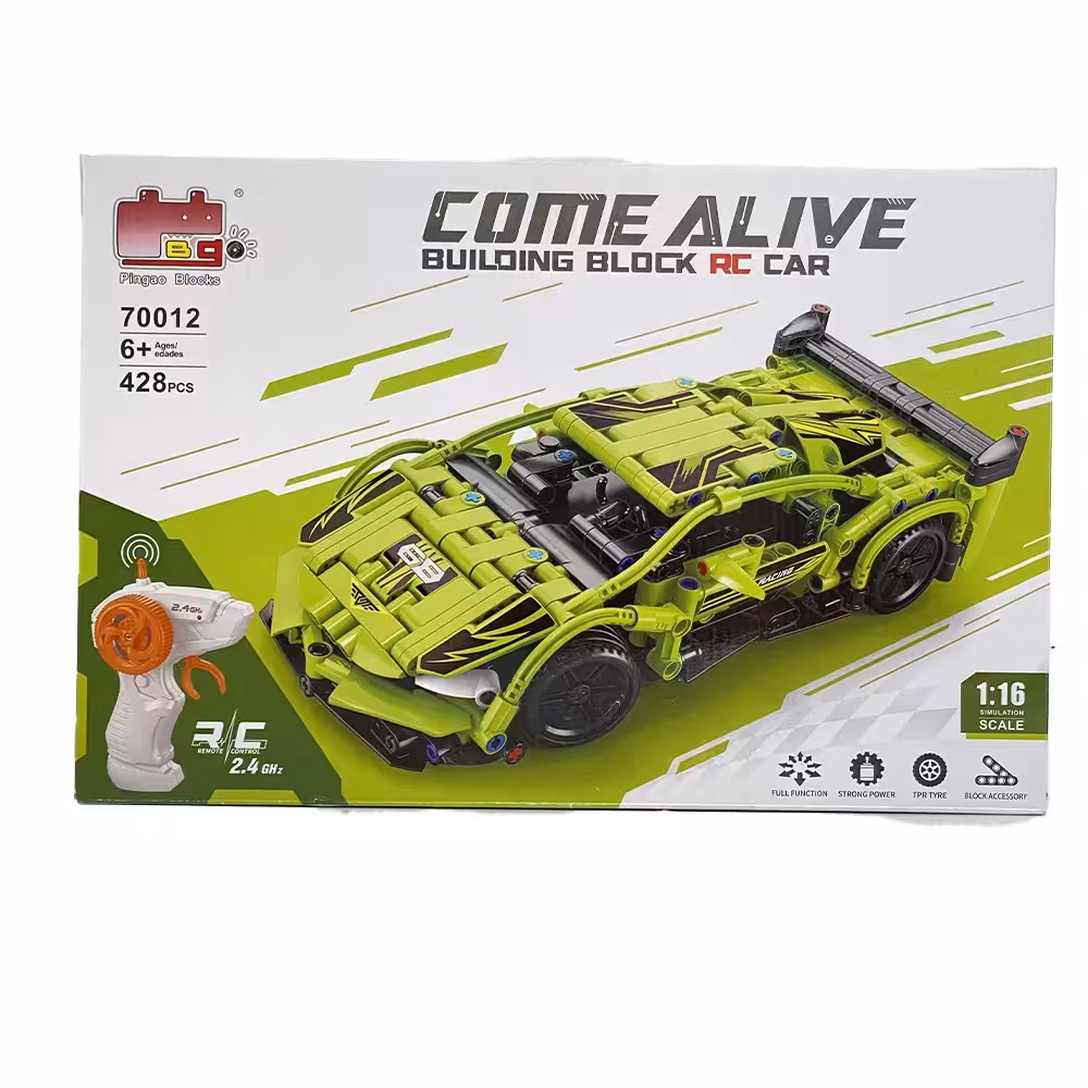 لگو ماشین لامبورگینی سبزکنترلی 428 قطعه مقیاس 1/16 کد NO.70012