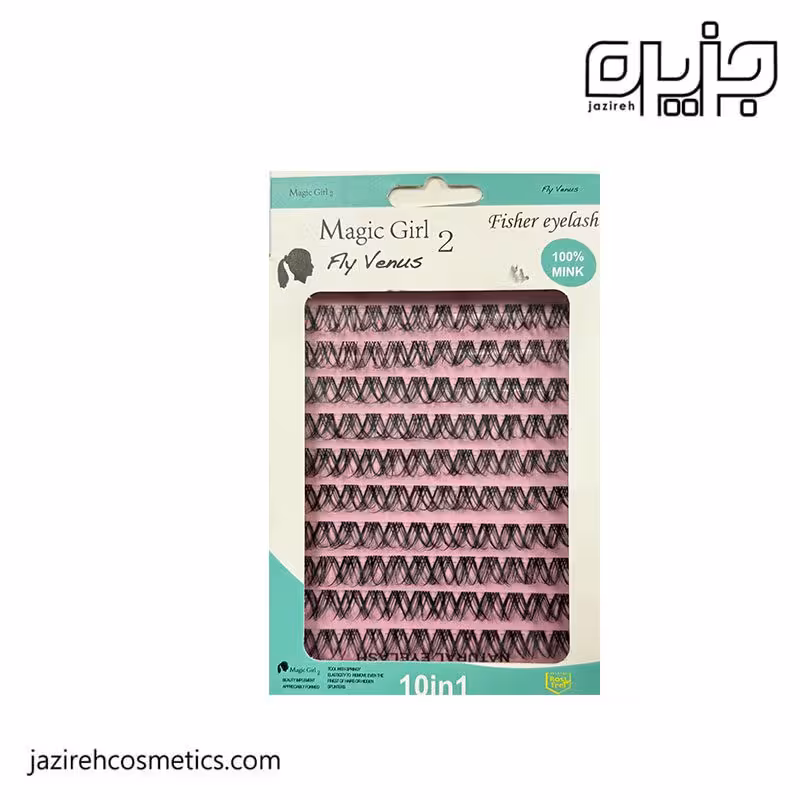 مژه مصنوعی فیشر دبل مجیک گرل با فر D-14mm