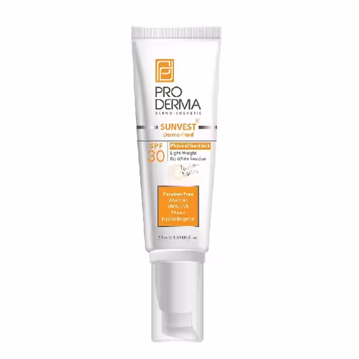 ضد آفتاب فلوئیدی spf30 پرودرما