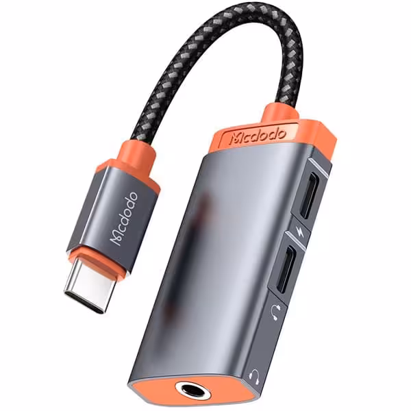 مبدل USB-C به جک 3.5 میلیمتری / USB-C مک دودو مدل CA-0940