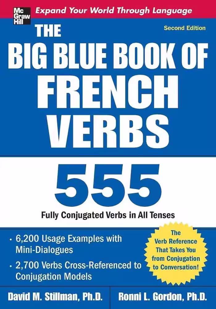 کتاب آموزش افعال فرانسه The Big Blue Book of French Verbs, Second Edition