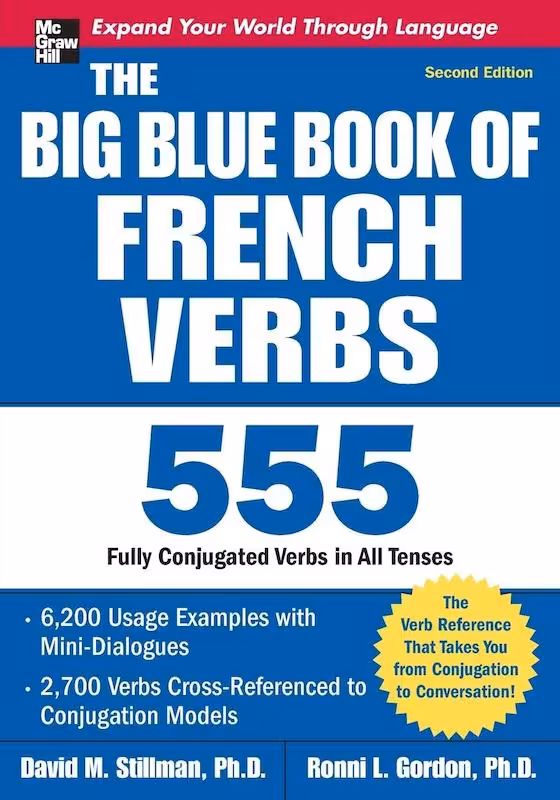 کتاب آموزش افعال فرانسه The Big Blue Book of French Verbs, Second Edition