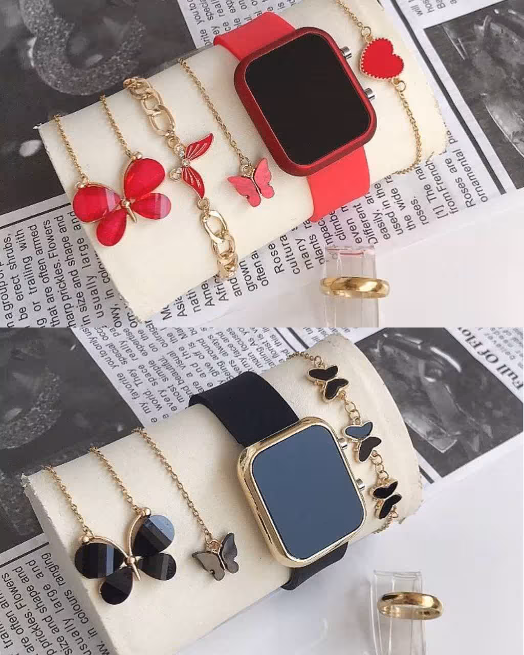 پک ساعت دیجیتالی و زیورآلات دخترانه با اشانتیون 260330400