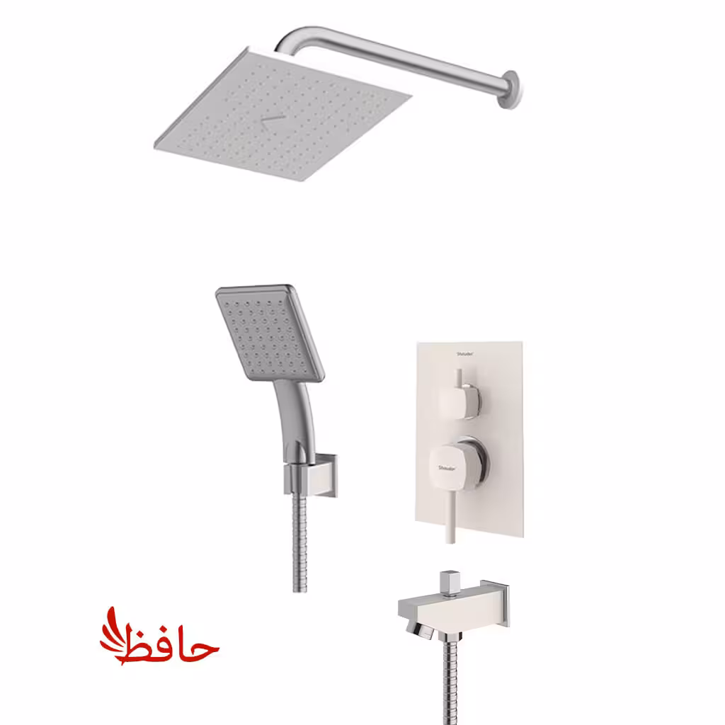 شیر حمام توکار شودر مدل رومر شیری کروم تیپ 4