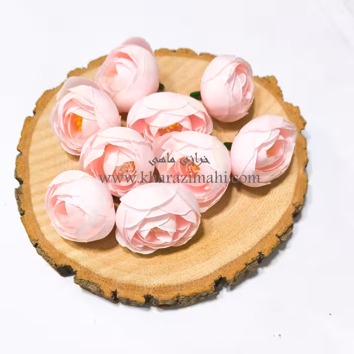 گل نسترن پارچه ای صورتی لایت (کد24)