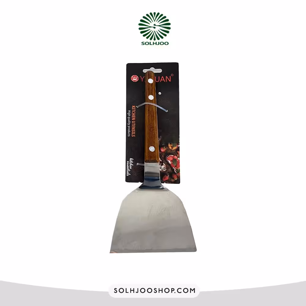 کاردک درجه‌یک خم دسته چوبی 9.5 سانت