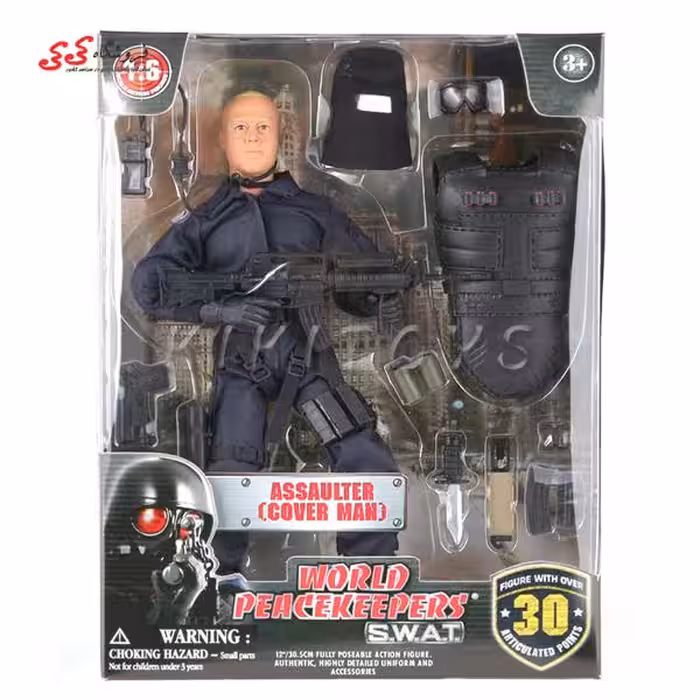 اکشن فیگور سرباز یگان ضد شورش با تجهیزات نظامی 90196A برند ام اند سی