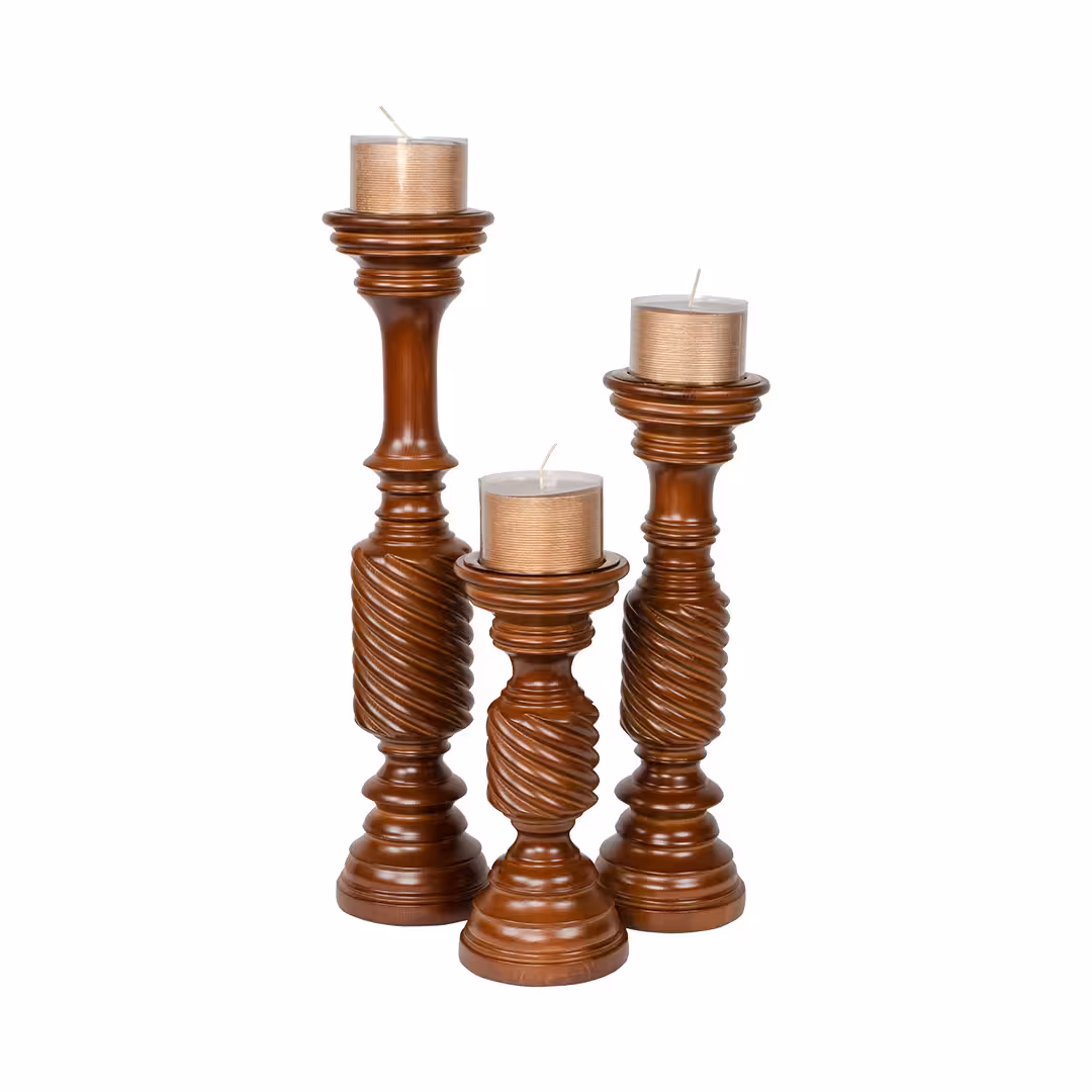 ست جاشمعی اسپیرال همراه شمع