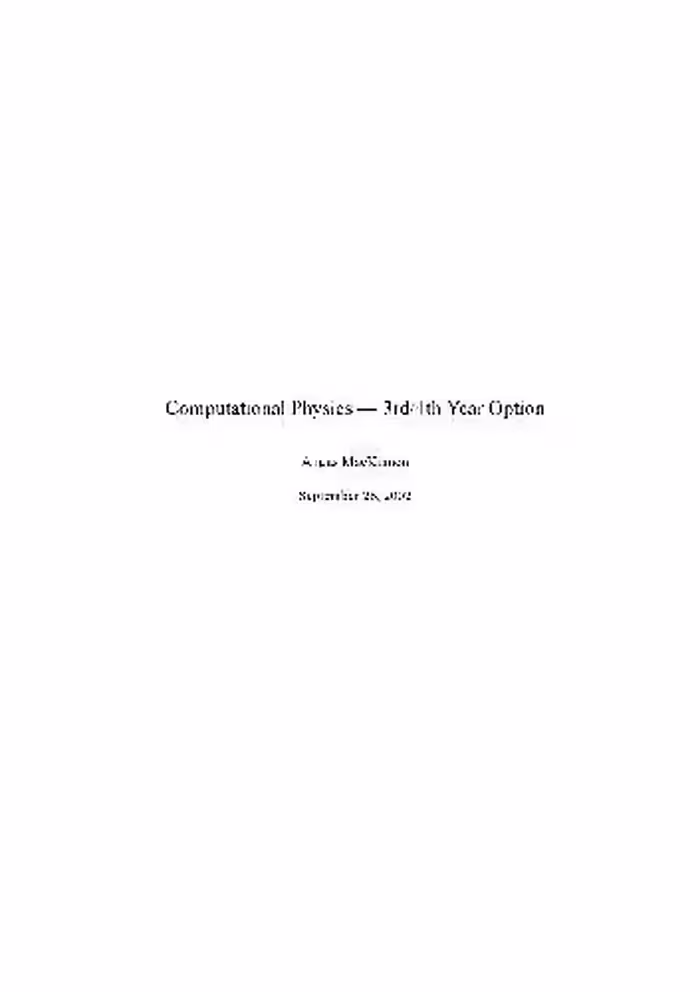 خرید و دانلود نسخه کامل کتاب Computational physics
