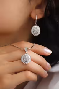 نیمست نقره جواهری کد 00478