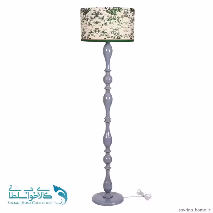 آباژور ایستاده مدل فوبوس پایه طوسی طرح سبز کد 2009
