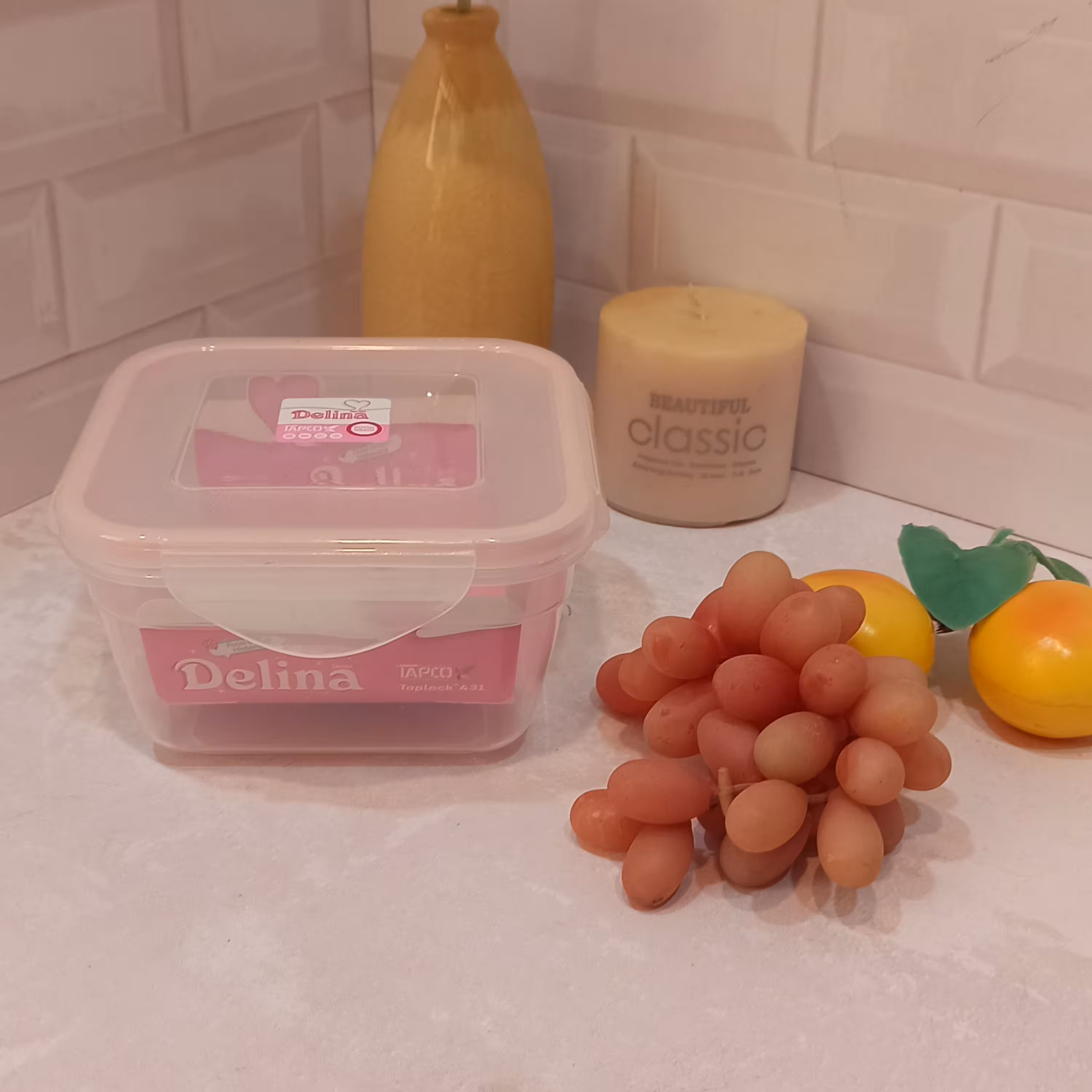 ظرف فریزری و مایکروویوی تاپکو کد 432شفاف مثل شیشه سبکترازشیشه مقاوم دربرابرشکستن