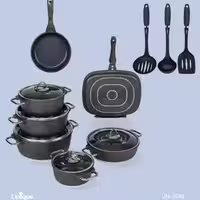 سرویس 16 پارچه طوسی مونیخ کد un-7648