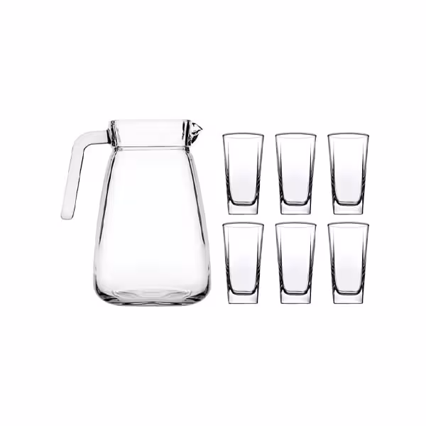 سرویس پارچ و لیوان پاشاباغجه مدل Carre ساده