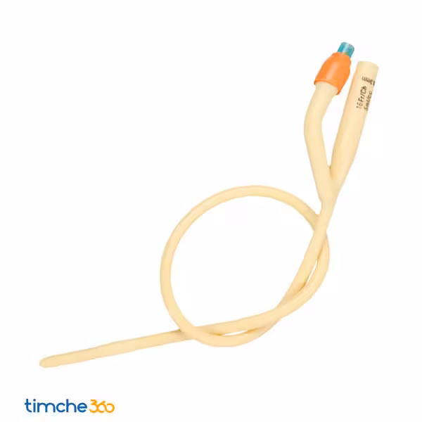 سوند فولی دو راهه سوپــا جنس لاتکسی با شیر لاستیکی سایز 10 تــا 22