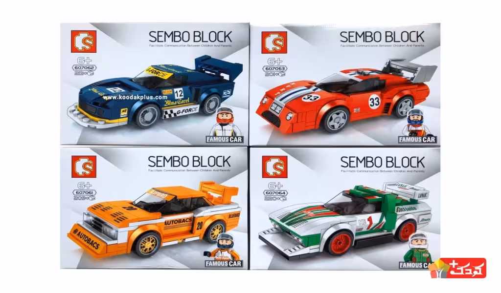 سری لگو ماشین مسابقه ای SEMBO BLOCK مدل 607061 (4 مدل)