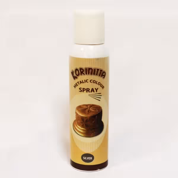 اسپري رنگ خوراکی نقره‌ای