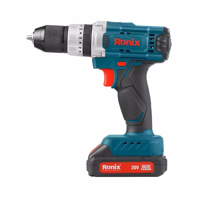 کیت دریل پیچ‌گوشتی چکشی شارژی 13 میلی‌متری رونیکس مدل 8900k