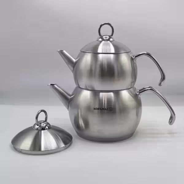 کتری و قوری تمام استیل کرکماز 104