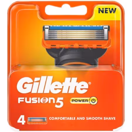 تیغ یدک ژیلت مدل Fusion 5 Power بسته 4 عددی