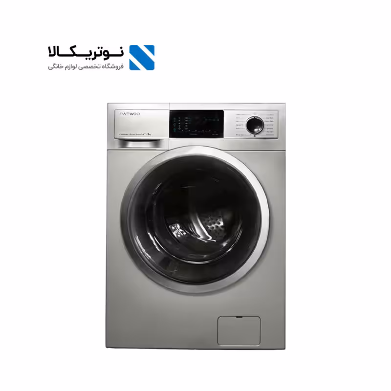 ماشین لباسشویی 7 کیلوگرمی دوو مدل LM-720S رنگ نقره ای