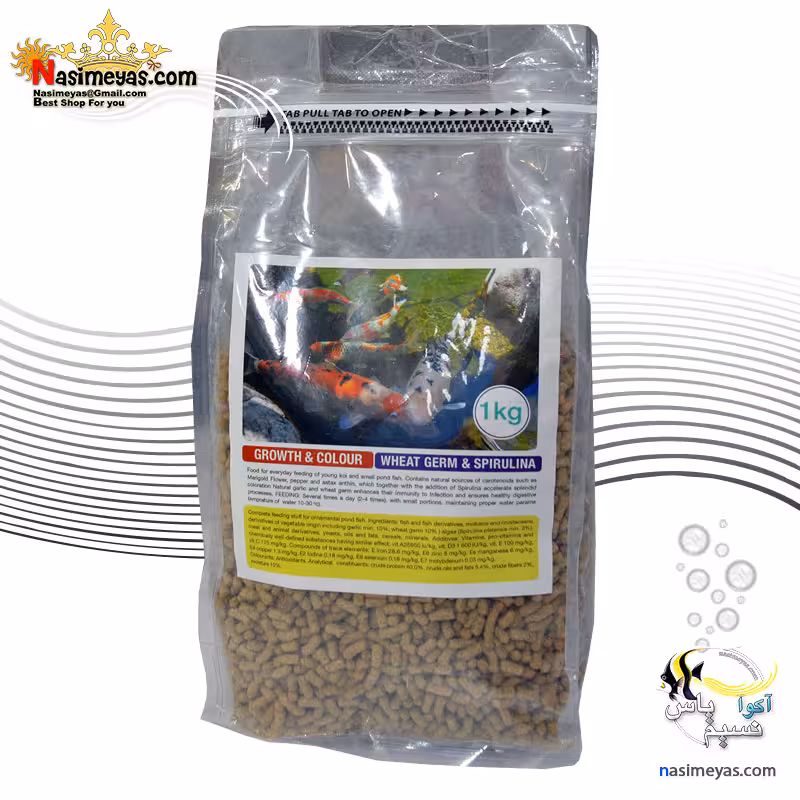 غذای کوی استیک 1000 گرم برای رشد و رنگ ماهی کوی