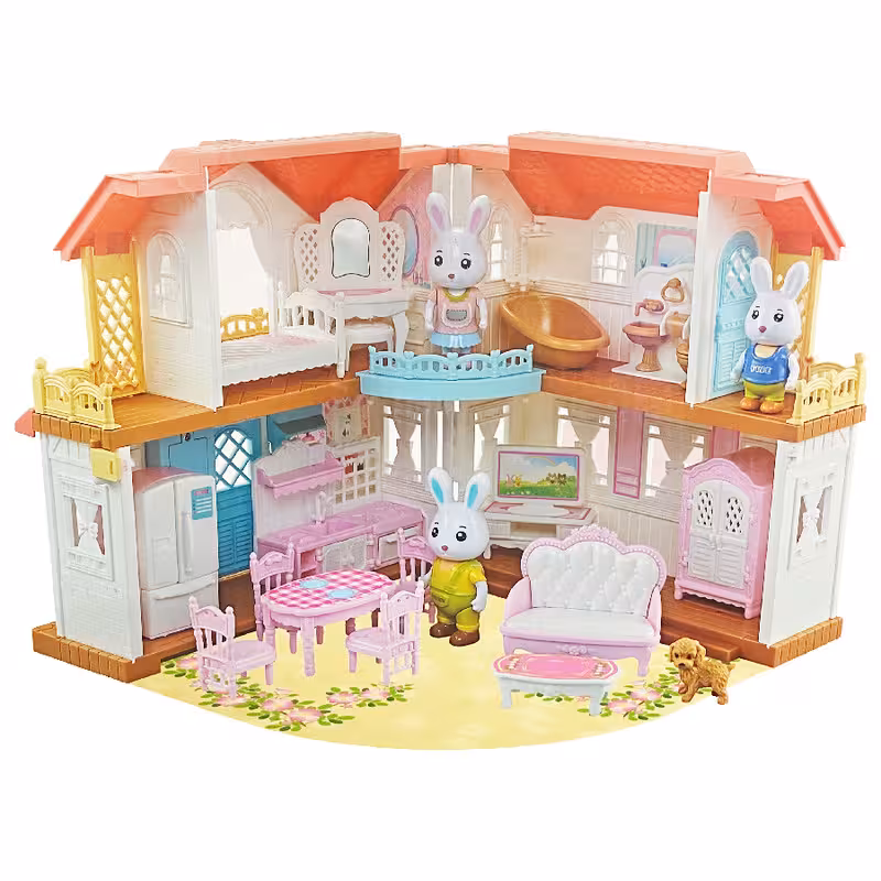 اسباب بازی مدل خانه عروسکی خرگوش طرح موزیکال کد 16838D