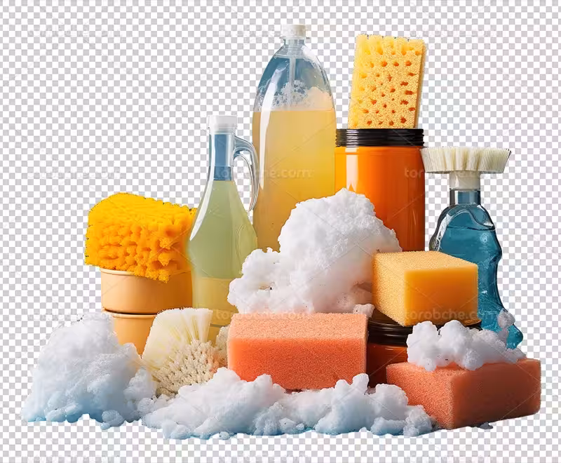 عکس PNG لوازم تمیز کاری مناسب برای طراحی | گرافیک با طعم تربچه