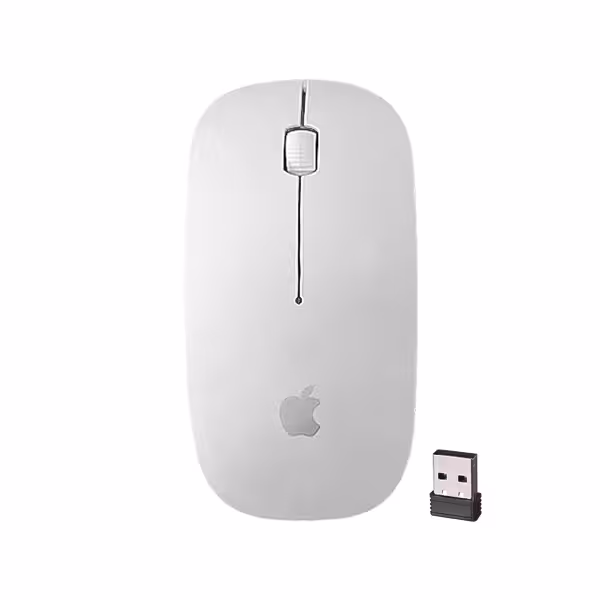 ماوس بی سیم طرح اپل رنگ سفید