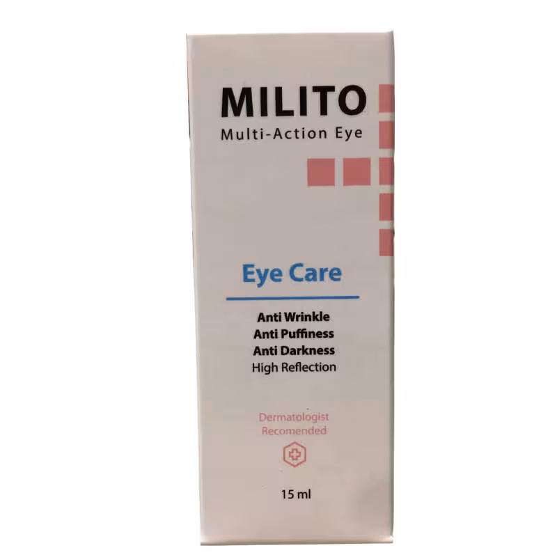 کرم دور چشم سه کاره میلیتو مدل Eye Care حجم 15 میل