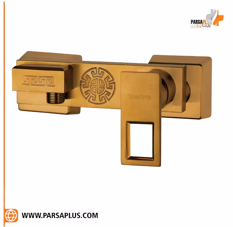 شیر توالت دوان مدل پیان طلایی مات