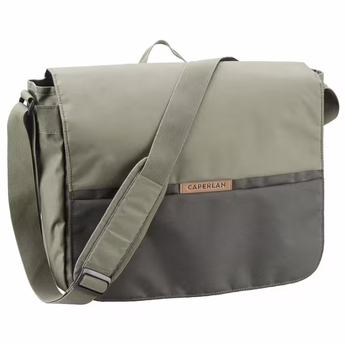 کیف دوشی کاپرلن – کیف ماهی 12 لیتری دکتلون Caperlan 12 L trout fishing satchel bag – khaki