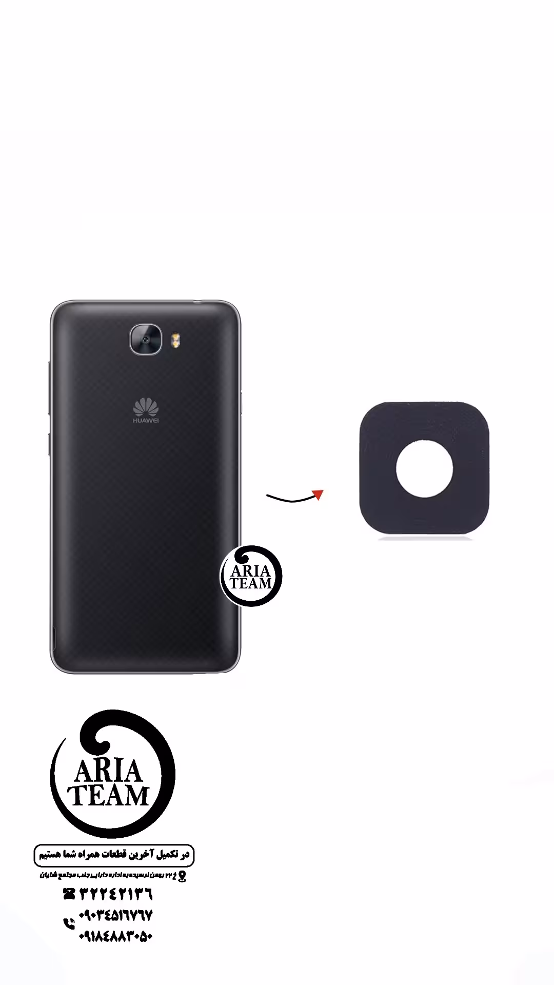 شیشه لنز دوربین هوآوی y6_2