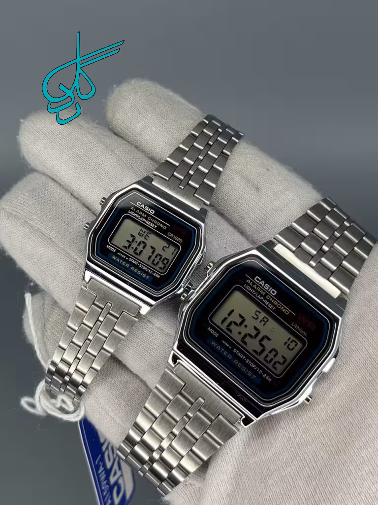 خرید ست ساعت زنانه و مردانه کاسیو نوستالژی وینتج کیفیت عالی رنگ ثابت صد در صد ضدآب کد 2117269 - ردگل