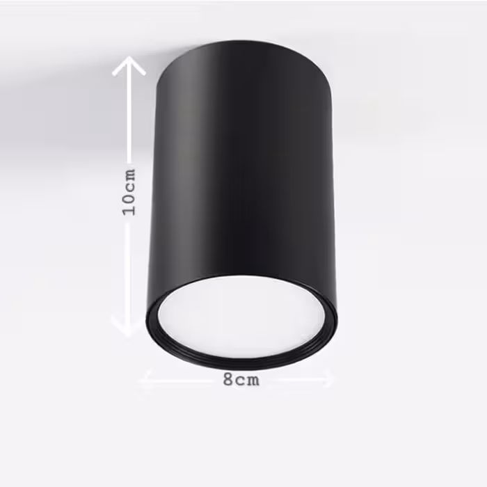 چراغ استوانه ای سیلندری روکار 18 وات ارتفاع 10 قطر 8 سانت (1سال ضمانت)