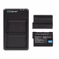 کیت شارژر دوقلو USB باتری دوربین نیکون اسماتری مدل EN-El15