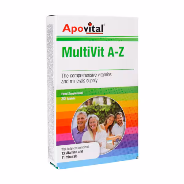 قرص مولتی ویت A تا Z آپوویتال Apovital Multivit A To Z