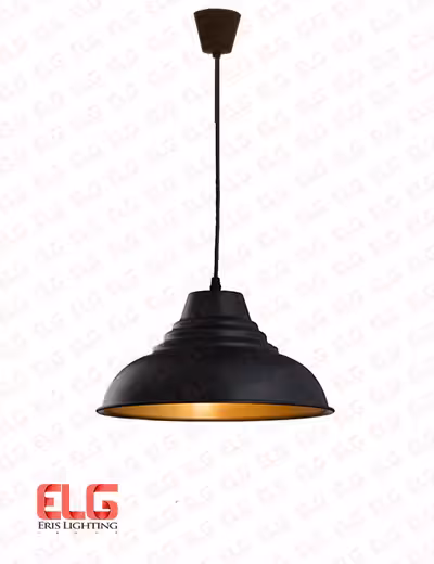 چراغ آویز سقفی کلاسیک مدل EL-1691-BKG