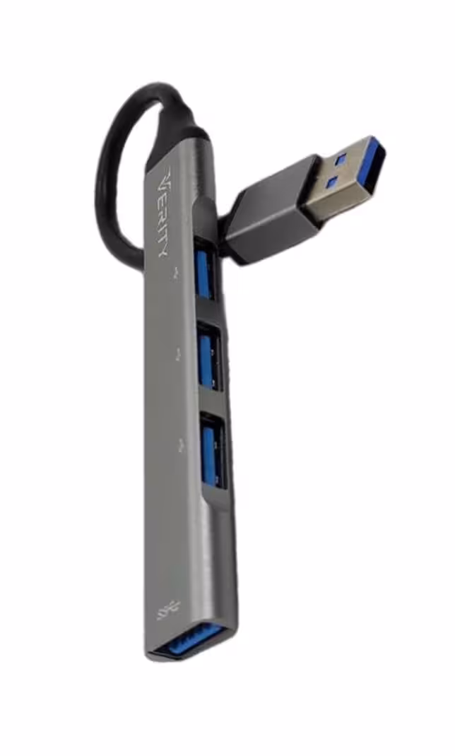 هاب 4 پورت USB 3.0 وریتی مدل H409 Verity USB3.0 4Port HUB