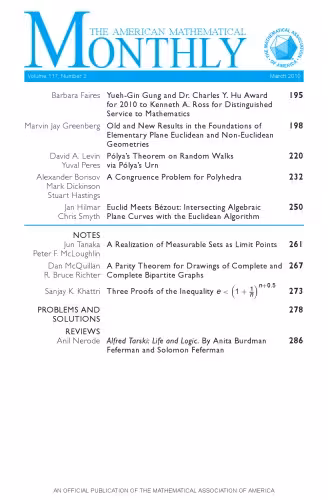 خرید و دانلود نسخه کامل کتاب American Mathematical Monthly, volume 117, number 3, March 2010